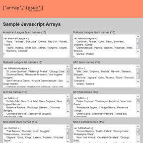 Array Ipsum